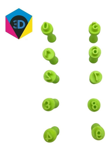 Imagem 5 de 10 de Kit Carimbo Marcador Alfabeto E Numeros Docinhos Brigadeiro