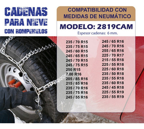 Cadena Nieve Neumatico Ssangyong Actyon 2.0l