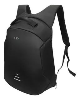 Mochilas T-go Para Notebook Hombre Mujer Rígida Impermeable Color Negro