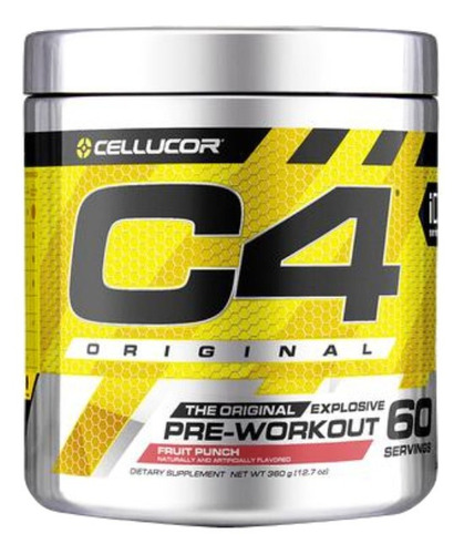 Imagen 1 de 1 de Suplemento en polvo Cellucor C4 Original aminoácido sabor fruit punch en pote de 390g