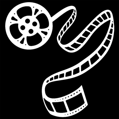 Adesivo De Parede 100x100cm - Rolo Filme Cinema
