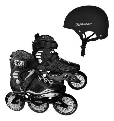 Patines De Velocidad Bota Ergonómica Semiprofesional / Casco