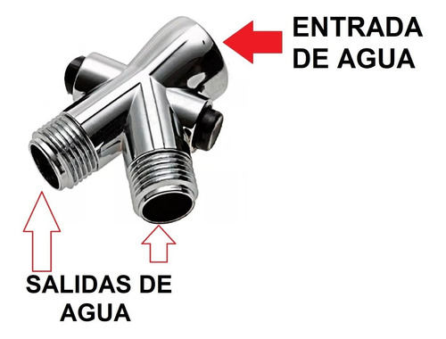 Llave Valvula Desviadora Para Ducha Duchadores Naffull