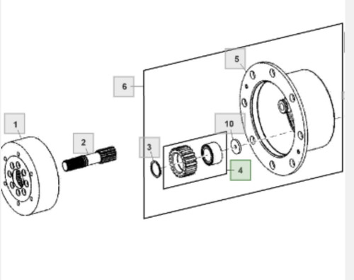 Tren Planetario John Deere # Zf 4475 304 205