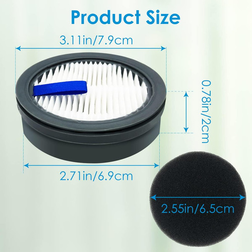 Filtro Hepa Para Afoddon A200pro/a200 - 4 Unidades