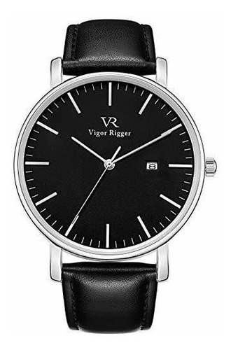 Vigor Rigger Unisex Ultra Thin Unique Men Reloj De Cuarzo Bl