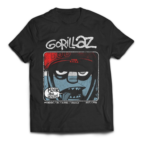 Camiseta Gorillaz Rock The House Rock Activity 