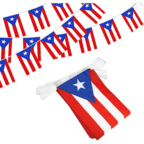Banderas De Puerto Rico Cordón, Banderines, Decoració...