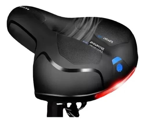 Sillin Asiento Antiprostático Con Luz Y Resortes Bicicletas