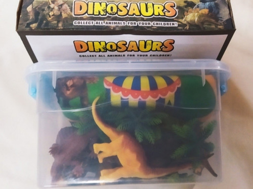 Imagen 6 de 6 de Juego De Dinosaurio Con Tapete De Juego Leer Descripción