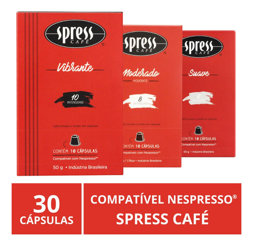 30 Cápsulas Para Nespresso®, Spress Café