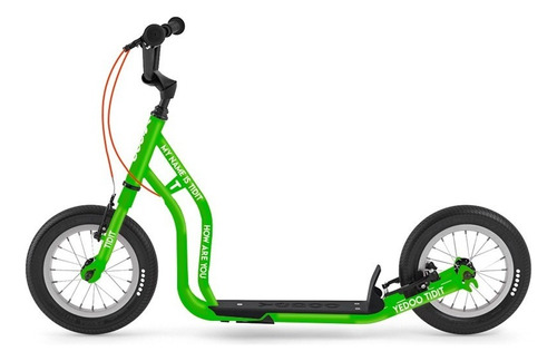 Scooter Bicicleta Yedoo Tidit Aro 12 Niños Color Green