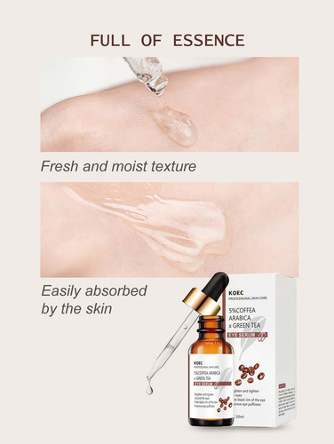 A Sérum Hidratante Iluminador Con Cafeína Eye Bag Essence,