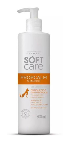 Shampoo Propcalm Soft Care Cães E Gatos 500 Ml