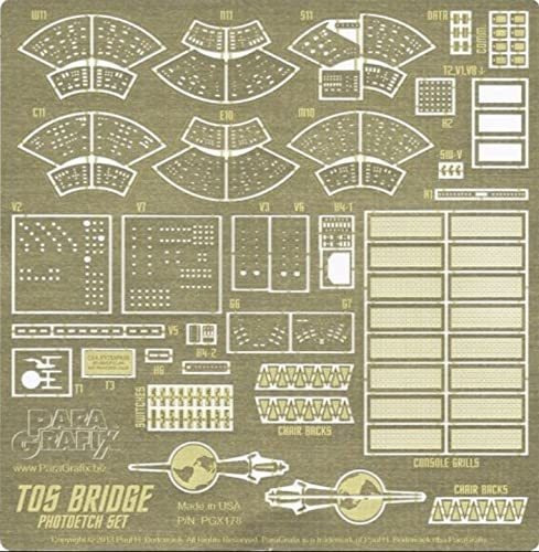 Bibny 1 32 Paragrafix Star Trek To Bridge Set Fotograbado