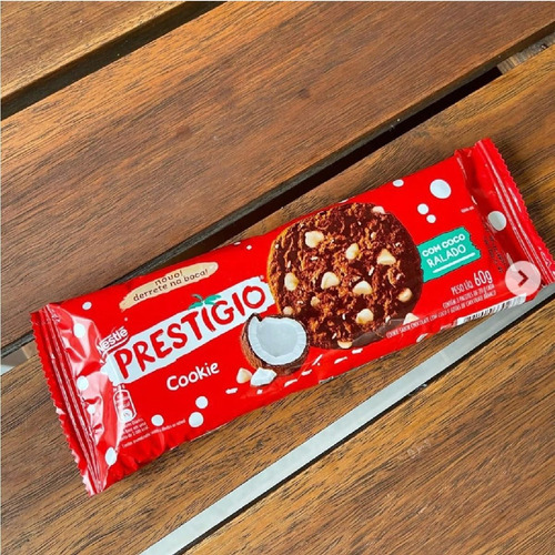 Imagem 2 de 5 de Biscoito Cookies Prestigio Nestlé 60 Grs