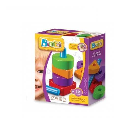 Juego Dicactico Bimbi Monta Figuras - 8 Piezas / 01-0044