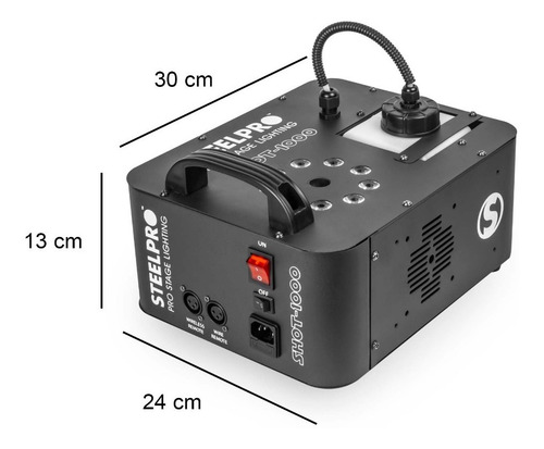 Imagen 4 de 7 de Maquina De Humo 1000w C/leds Steelpro Shot1000 Tiro Vertical