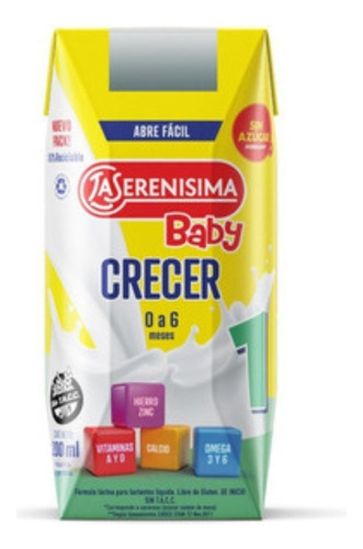 Leche Infantil Liq. La Serenisima Crecer Baby 1 X200ml X24un