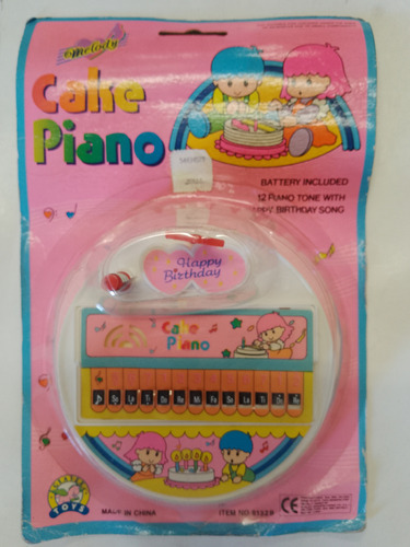 Pianito Electrónico Infantil Torta Zona Retro Juguetería 