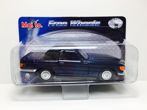 Miniatura Mercedes-benz 500sl Azul Marinho 1/39 Maisto