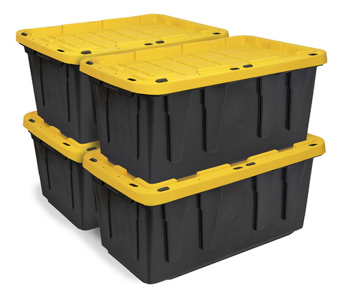 Contenedores De Almacenamiento Cx Black & Yellow® De 64 Litr