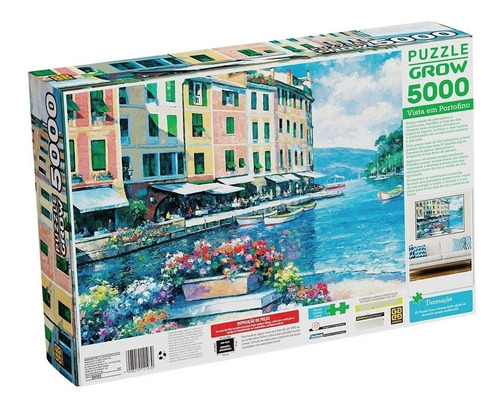 Quebra-cabeça 5000 Peças Vista Em Portofino - Grow