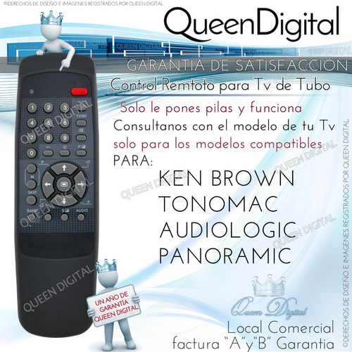 Control Remoto Tv Ken Brown Tonomac Audiologic Panoramic