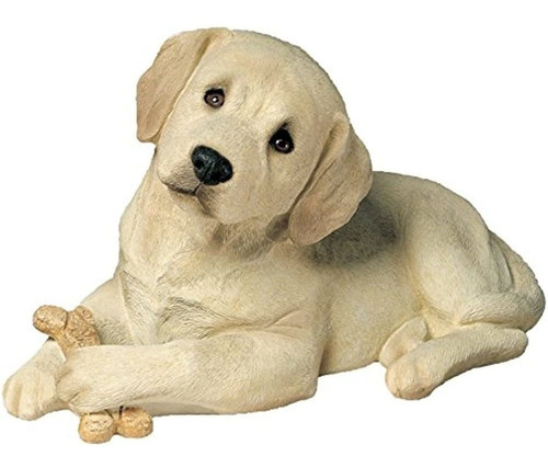 Sandicast Life Size Yellow Labrador Retriever Puppy Sculptur