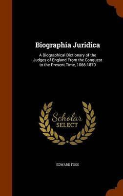 Libro Biographia Juridica - Edward Foss