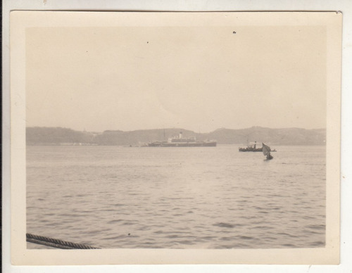 1925 Fotografia Barco Antonio Delfino Rio Tajo Hamburg Line 