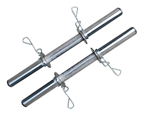 Imagem 5 de 6 de Super Kit Para Musculação 30kg De Anilhas + Barras Cromadas