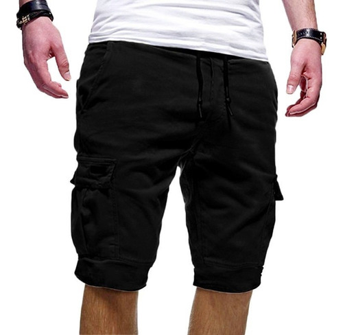 Bermuda Short Casual Playa Cargo Moda Bolsillos Hombre