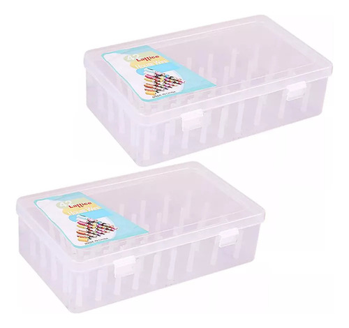 Caja De Almacenamiento De Hilo De Coser De 2 Piezas