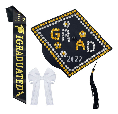 Hikkco Kit Decoracion Gorro Graduacion 7 Unidad Para Hecho