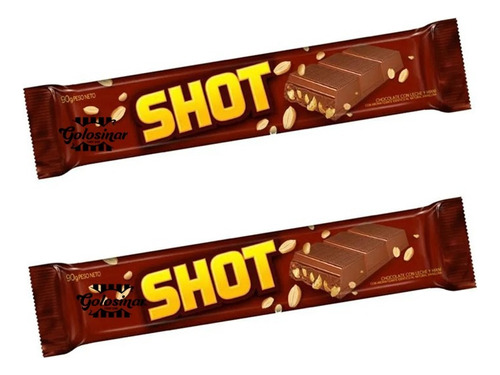 Shot Chocolate C/mani X90 Gr. Promo X2u.  Engolosinar