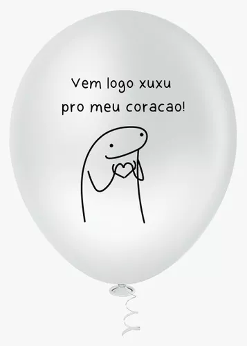 Bexiga Balão Flork Meme Bento 10 Polegadas 25 Unidades