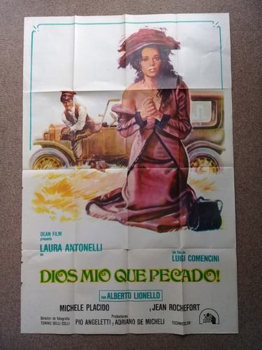 Antiguo Afiche De Pelicula - Dios Mio Que Pecado -612 (Usado)