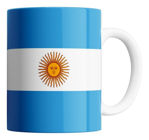 Taza De Cerámica - Bandera Argentina