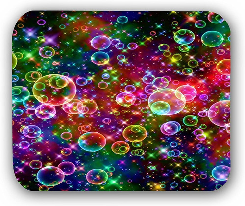 Mouse Pad Burbujas De Colores Para Juegos Y Escritorios