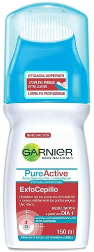 Exfocepillo Facial Pureactive Garnier 150ml Gel  Orignal