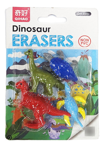 Gomas De Borrar Qihao Dinosaurio T Rex Carnotauro 