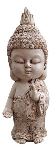 Monje Buda Indiano Bebé Pintado Artesanalmente A Mano