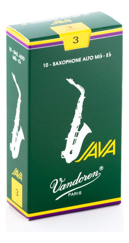 Lengüetas Para Saxofón Alto Java Resistencia 2 Caja De 10