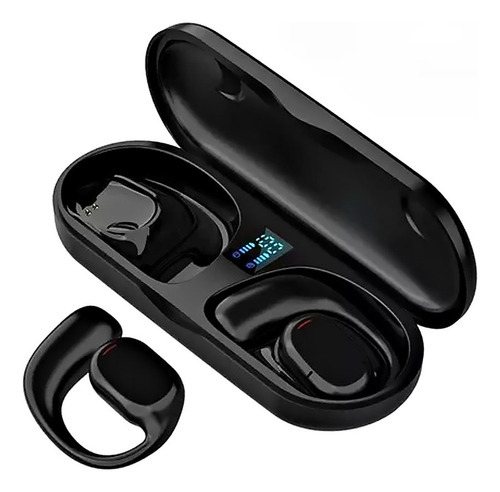 Fone De Ouvido Leve Bluetooth 5.3 Sport Sem Fio Cor Preto