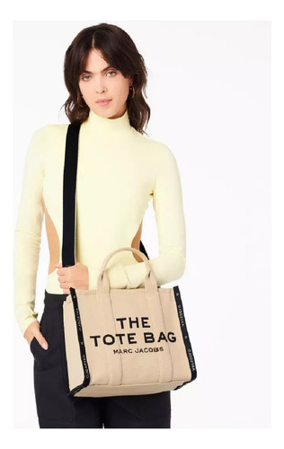 Bolsa The Jacquard Small Tote Marc Jacobs M0017027 263 Beige