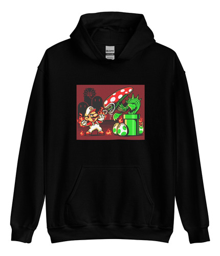 Sudadera Mario Bross Saga De Terro Alien, Fuego Planta Carni