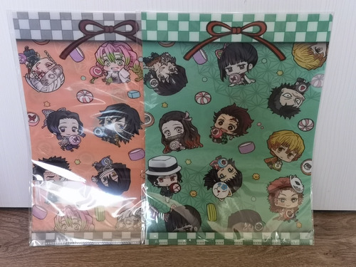 Set De 2 Carpetas Clear File Kimetsu No Yaiba Original Japón