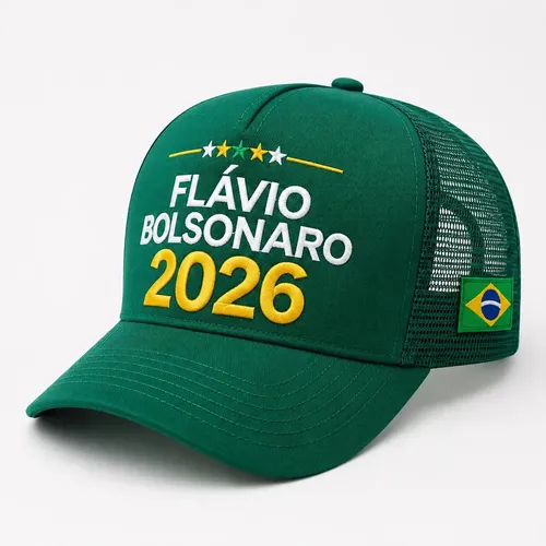 Oxport Boné Flávio Bolsonaro Presidente 2026 Brasil Direita Unissex V