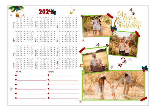 Calendario Magnetico Con Tus Fotos Personalizadas + Marcador